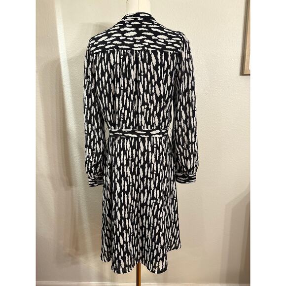 BANANA REPUBLIC Shirt Dress | Cheetah Animal Print Lined Long Sleeve | SMALL - Picture 2 of 6